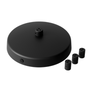 Black steel ceiling rose for suspension Tense - New works
