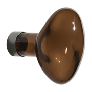 Grey-brown glass wall hook 9cm Bubble - Petite friture