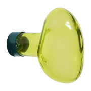 Patère murale en verre citron vert 9cm Bubble - Petite friture