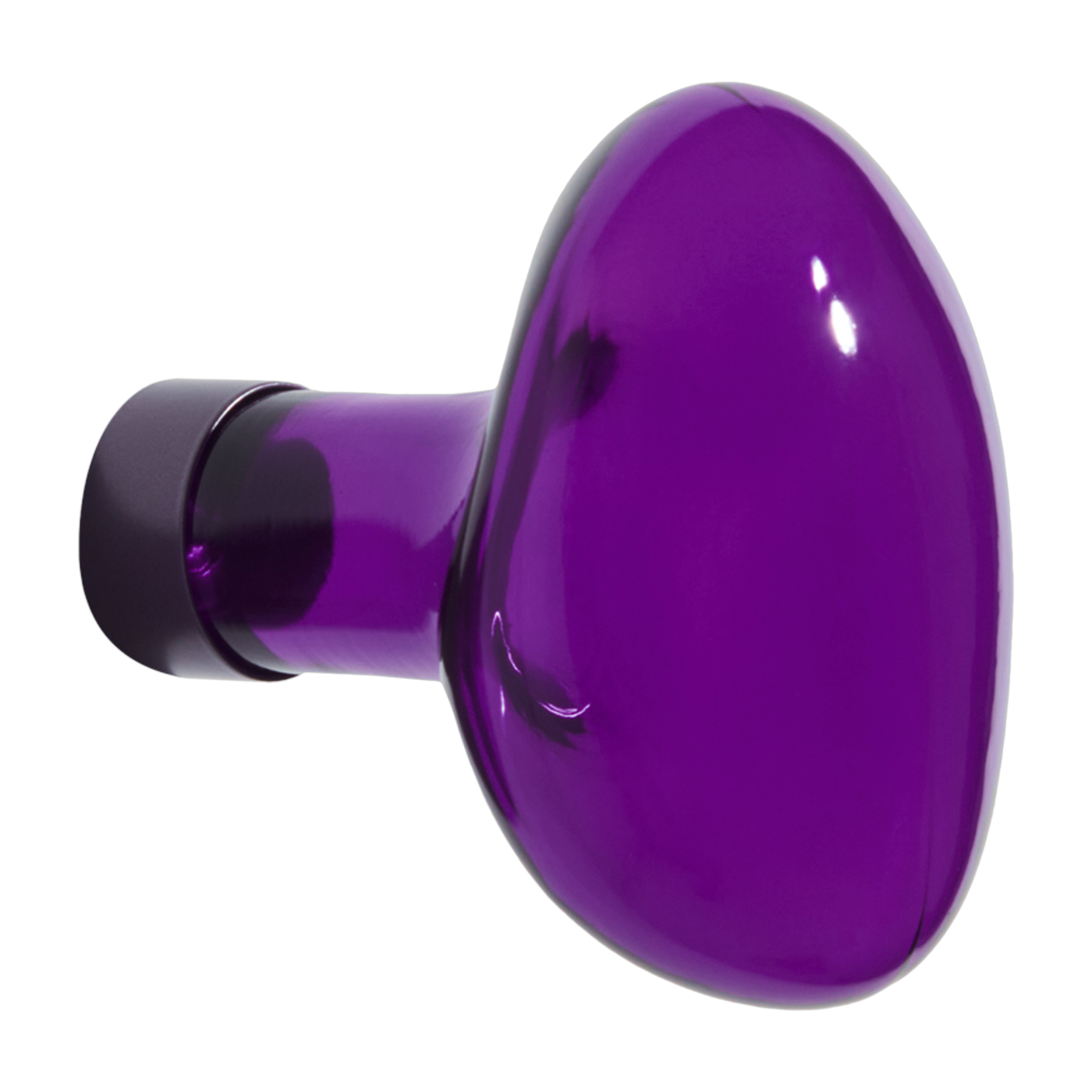Wandhaken aus violettem Glas 9cm Bubble -. Petite friture