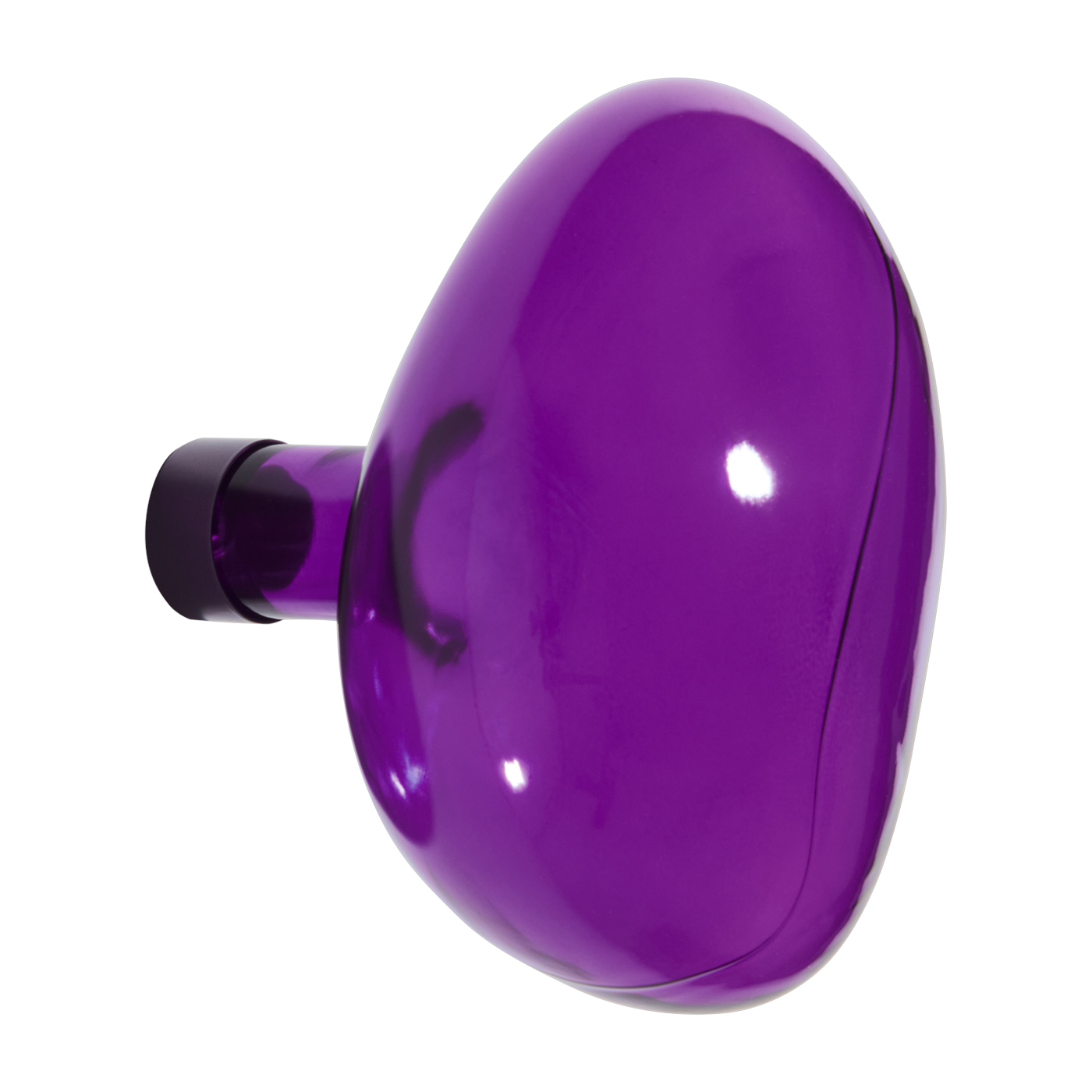Wandhaken aus violettem Glas 15cm Bubble -. Petite friture