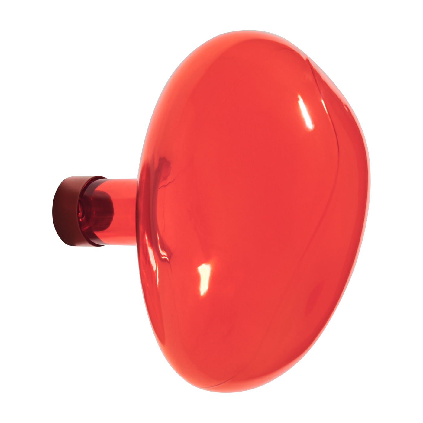 Colgador de pared de cristal bermellón de 15 cm Bubble - Petite friture
