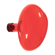 Vermilion glass wall hook 15cm Bubble - Petite friture