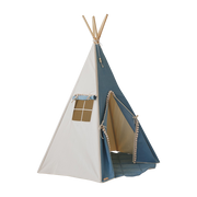 Ensemble da tipi e tappeti in cotone nei colori blu e grigio denim - Moi Mili