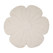 Linen flower rug Lis de sable - Moi Mili