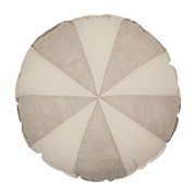 Coussin en coton et lin patchwork crème Bonbon - Moi Mili