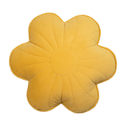 Cojín Flower en terciopelo miel azalea - Moi Mili