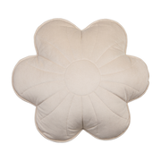 Flower cushion in cream yucca velvet - Moi Mili