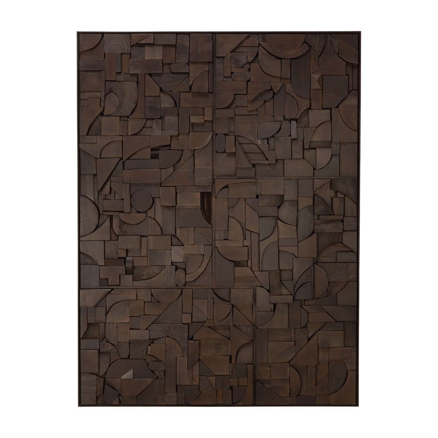 Wanddekoration aus Mahagoni 120x90cm Bricks -. Ethnicraft Accessories