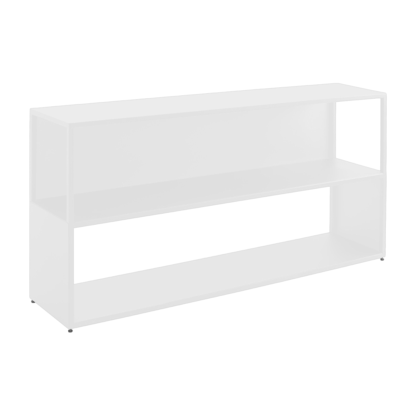 Libreria in metallo bianco 150x75cm Hyller side metal - Custom form