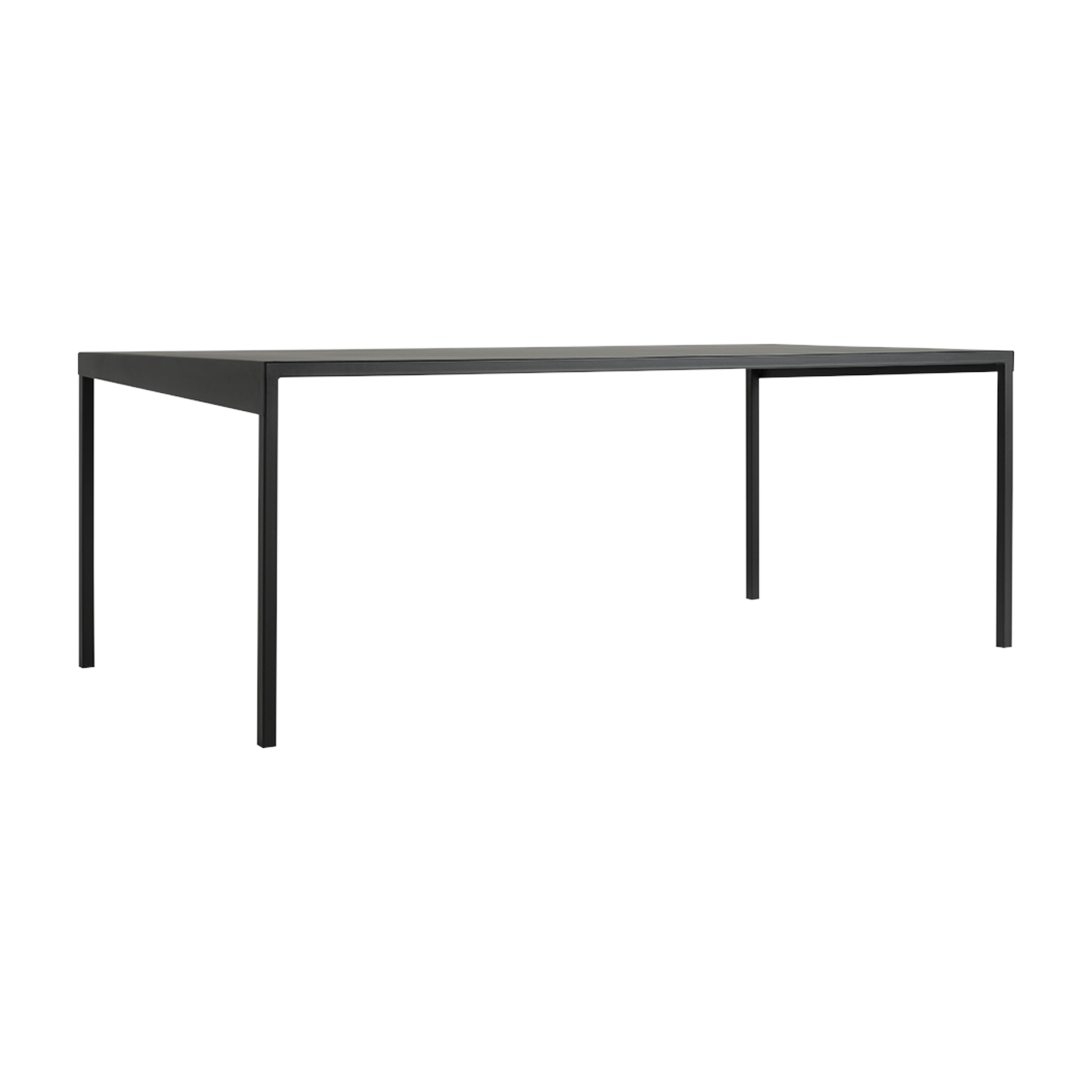 Tavolo da pranzo rettangolare in metallo nero Obroos, 200 cm - Obroos Custom form