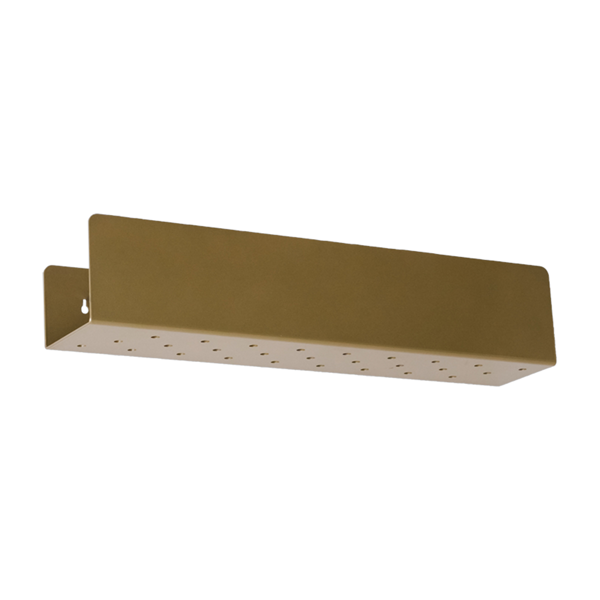 Gold metal wall shelf 50cm Landa - Custom form