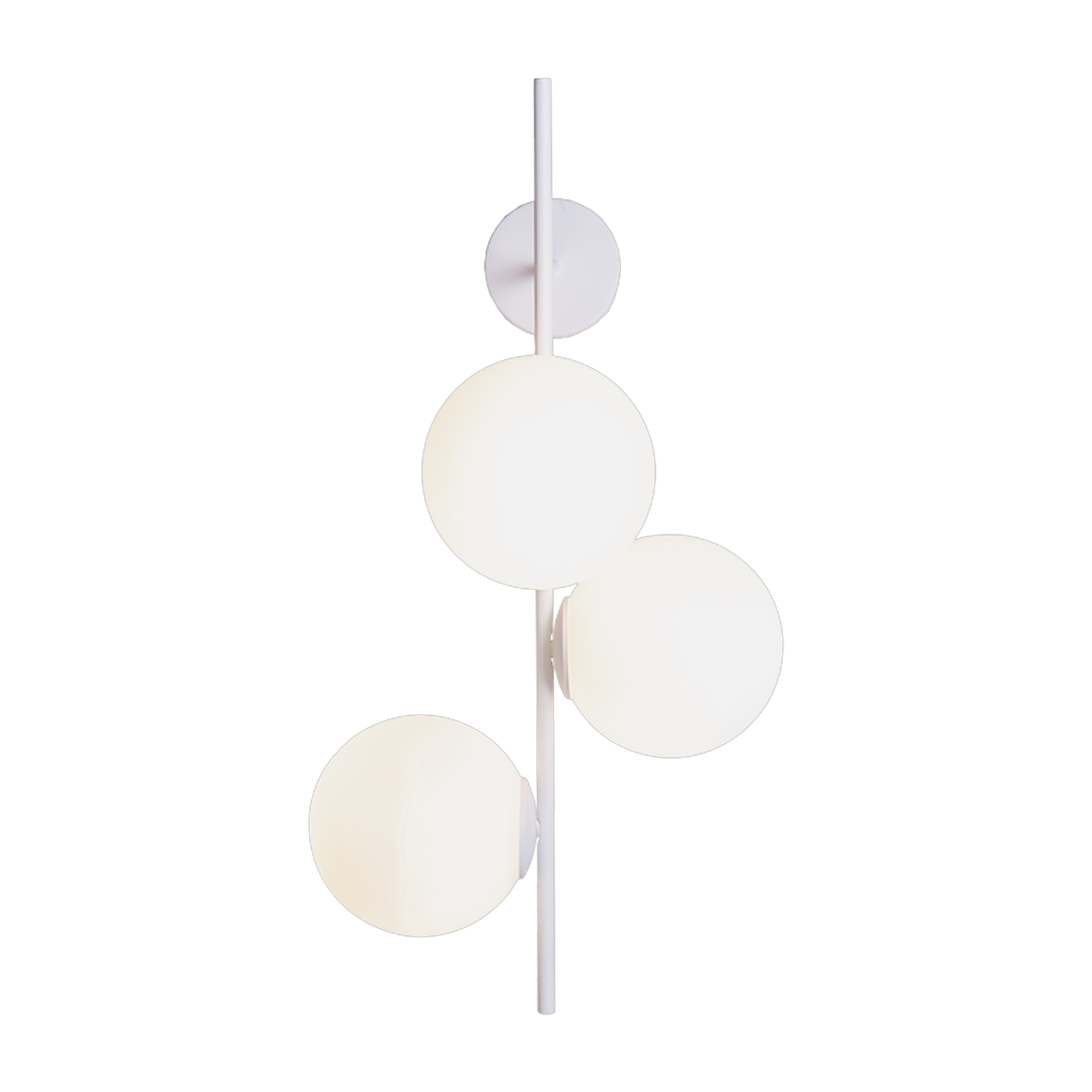 White metal wall light Bobler 1 connect - Custom form