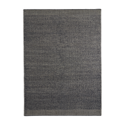 Alfombra rectangular de lana y yute gris 170x240cm Rombo - Woud