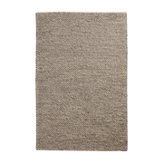Tapis rectangulaire en laine marron 90x140cm Tact - Woud