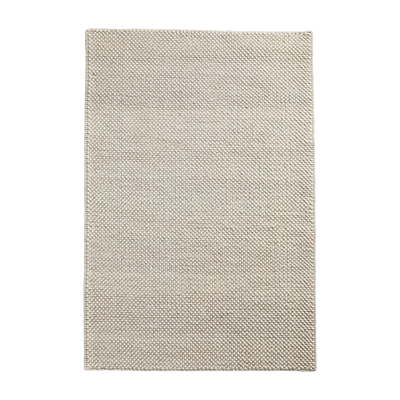 Tapis rectangulaire en laine blanc cassé 90x140cm Tact - Woud