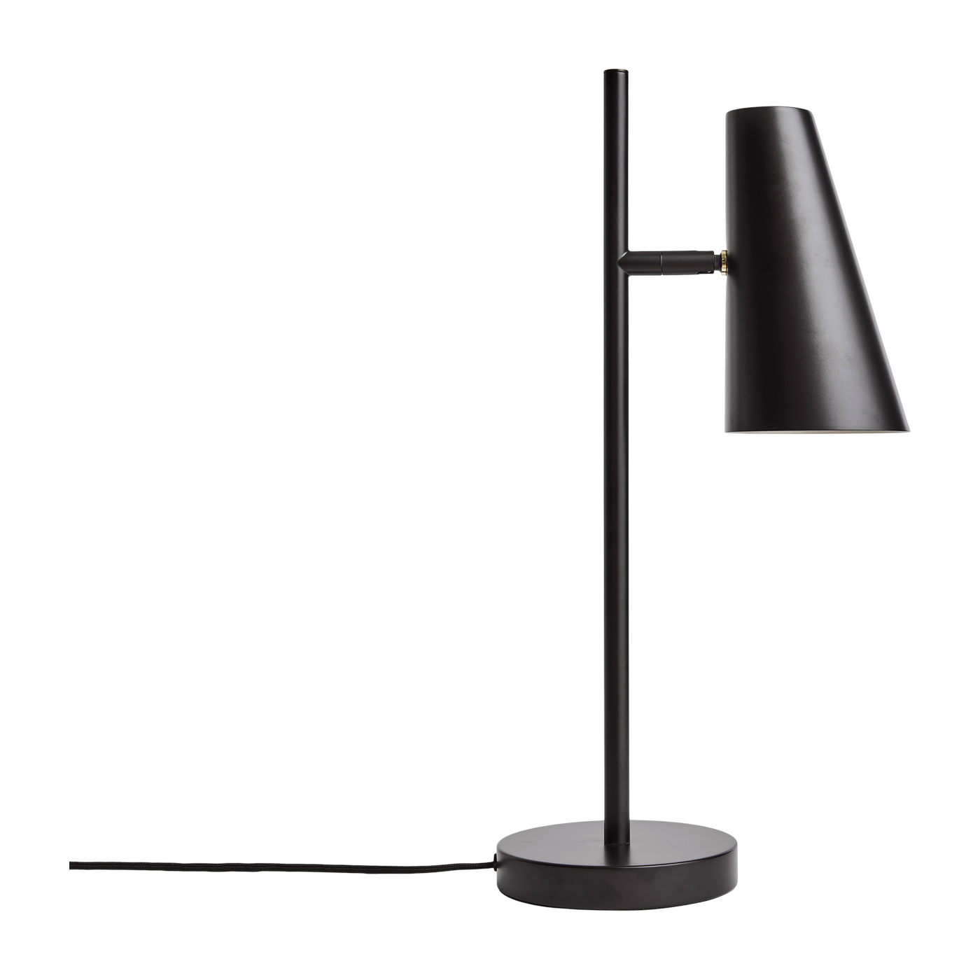 Lampada da tavolo orientabile in metallo verniciato nero 15, 5x50cm Cono - Woud