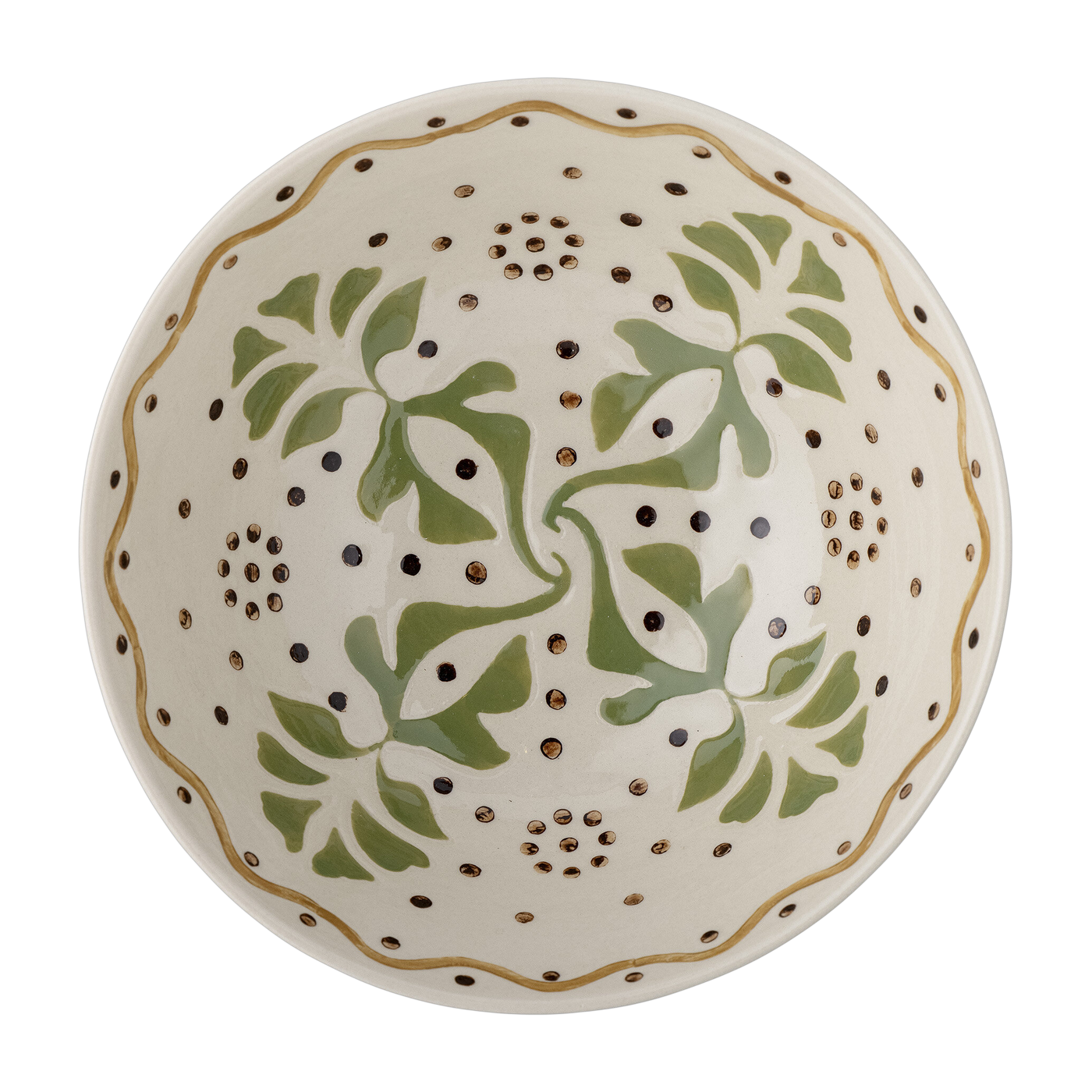 Beige stoneware bowl 19x7. 5cm Heikki - Bloomingville