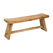 The Suar Bench - Natural - 120 - Bazar Bizar