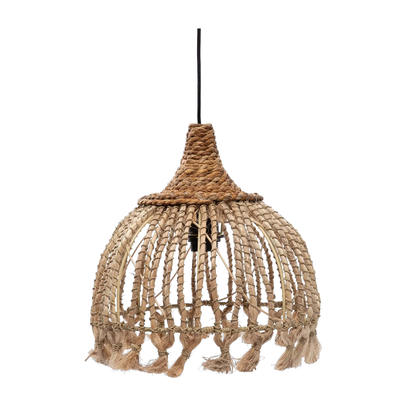Abaca Tassel-Anhänger - Natur - S - Bazar Bizar