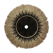 The Raffia Macramé Wall Deco - Black Natural - Bazar Bizar