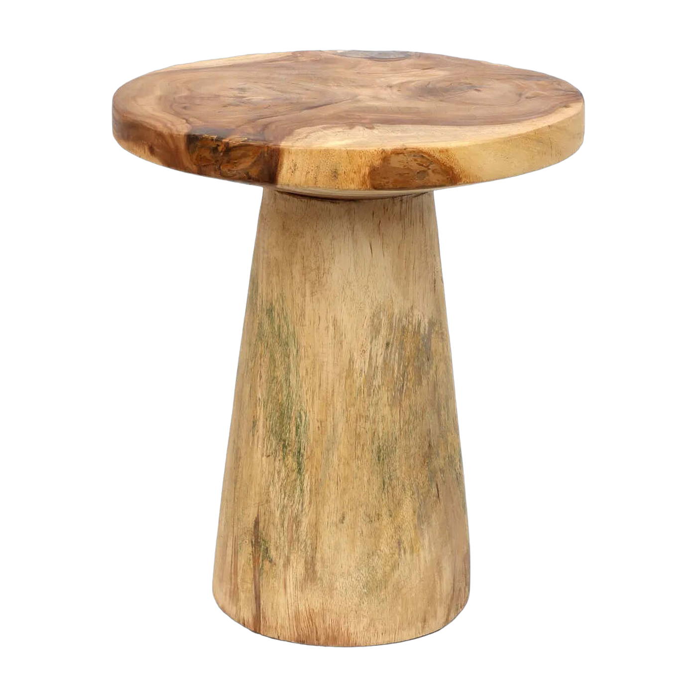 The Timber Conic Side Table - Natural - 50 - Bazar Bizar