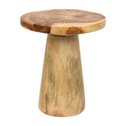 The Timber Conic Side Table - Natural - 50 - Bazar Bizar