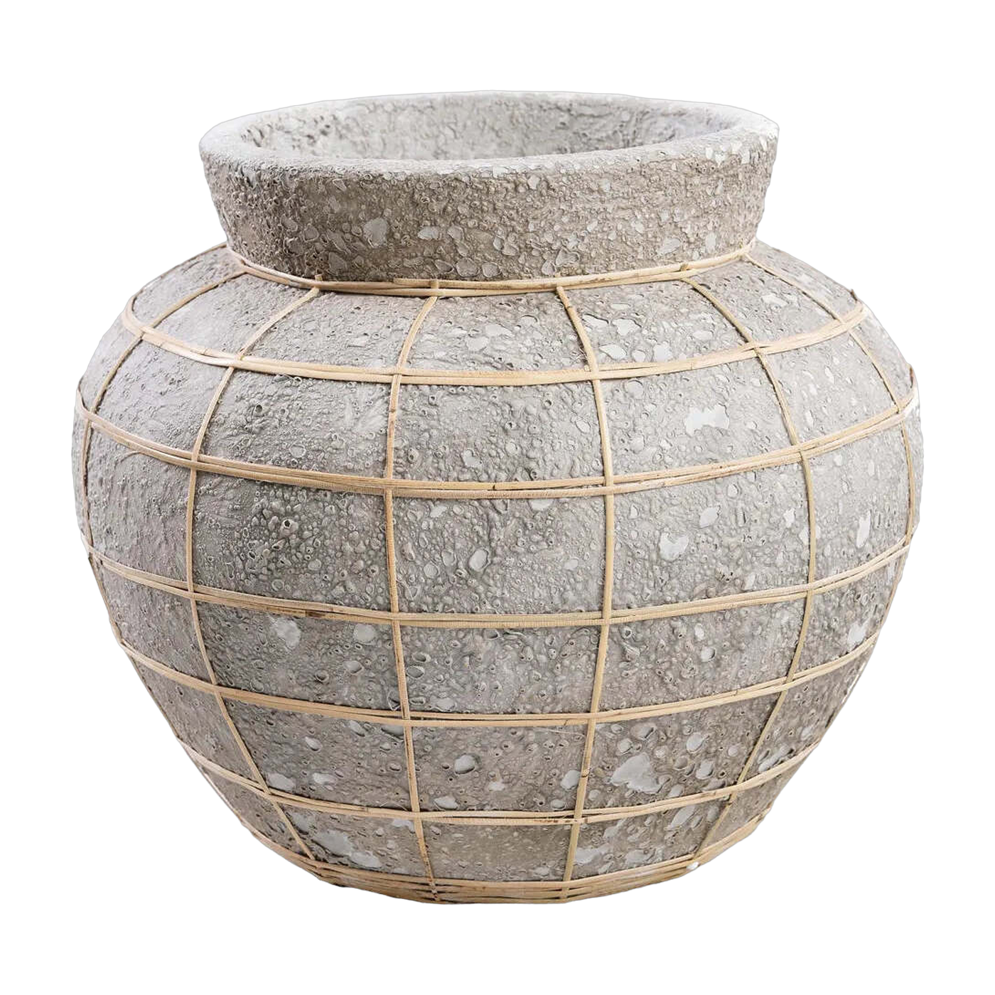 Der Vase Bauch - Naturbeton - L - Bazar Bizar