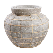 Vase Le Belly - Hormigón natural - L - Bazar Bizar