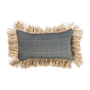Funda de cojín de algodón Bonita - Natural negro - 30X50 - Bazar Bizar