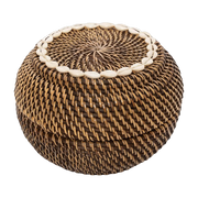 The Colonial Peek-A-Boo Basket - Marron naturel - M - Bazar Bizar