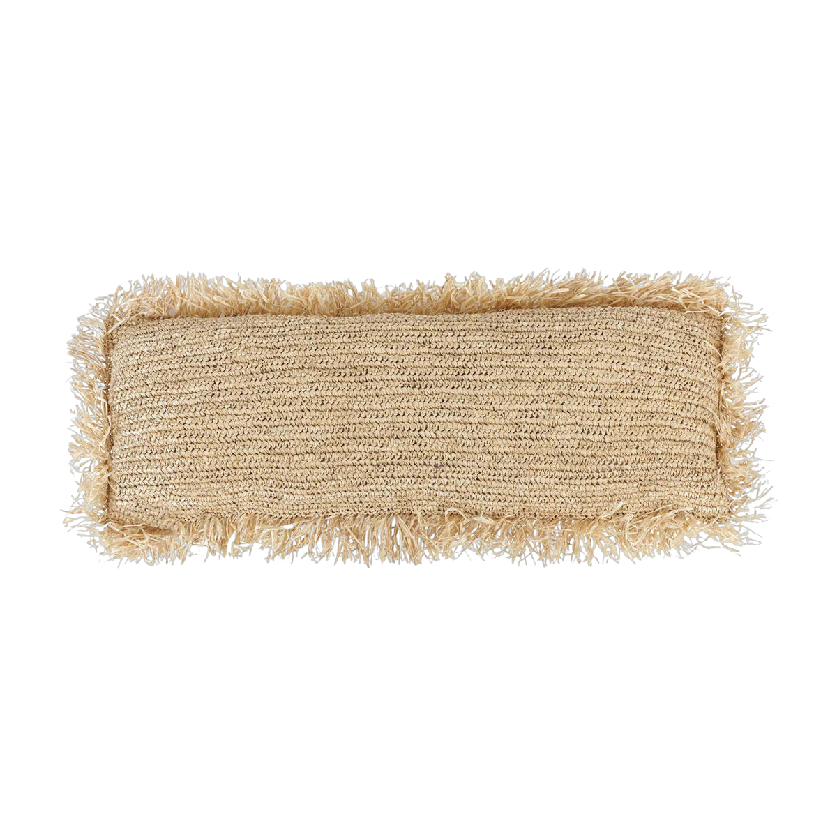raphia La fodera del cuscino in rettangolare - naturale - 35X100 - Bazar Bizar