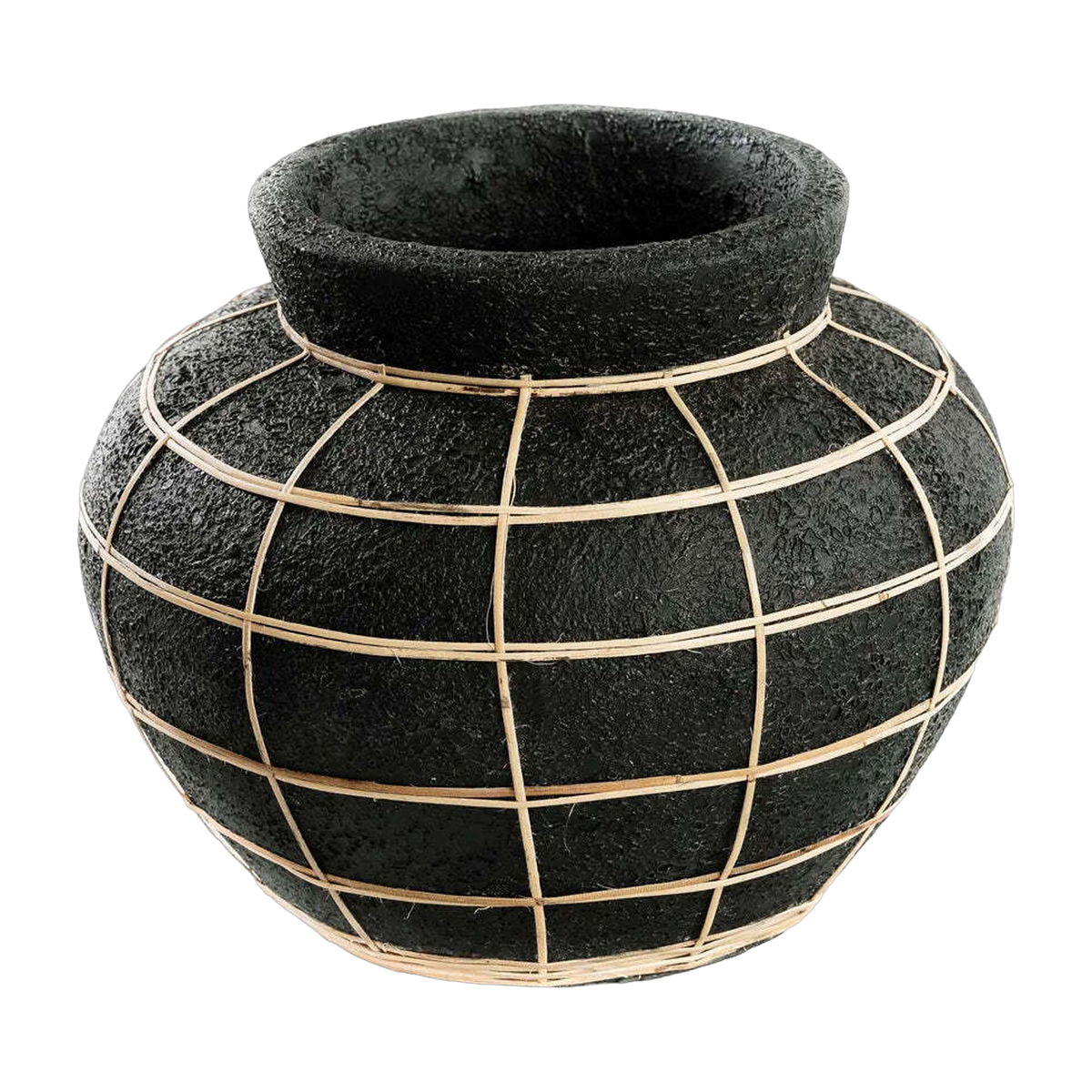Der Vase Bauch - Naturschwarz - M -. Bazar Bizar