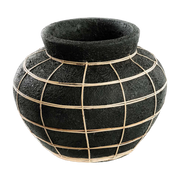 Der Vase Bauch - Naturschwarz - M -. Bazar Bizar