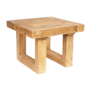 Mesa auxiliar de teca recuperada - Natural Bazar Bizar
