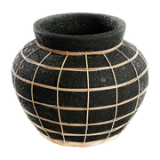 Der Vase Bauch - Naturschwarz - L -. Bazar Bizar