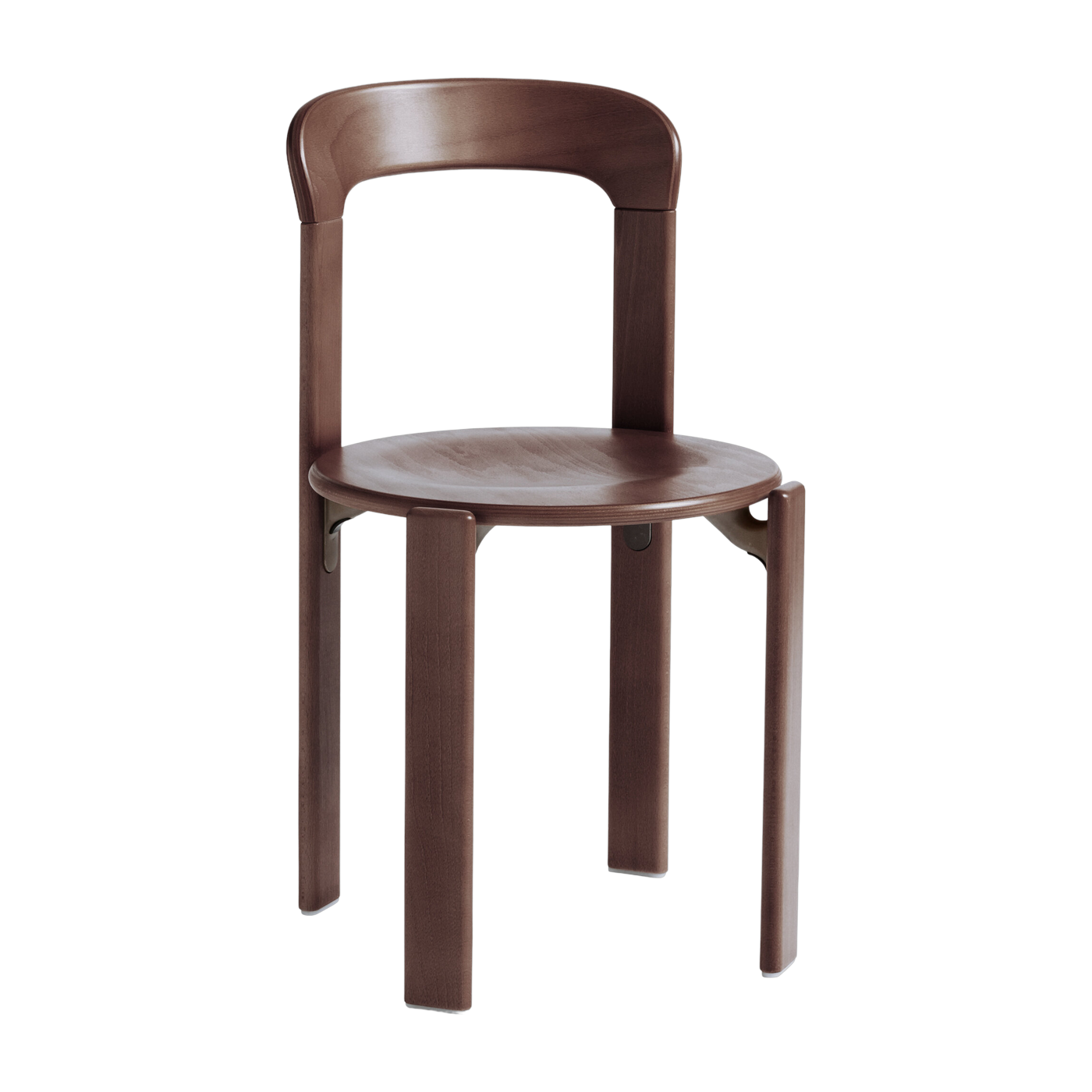 Sedia in faggio laccato marrone Rey - HAY