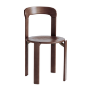 Chaise en hêtre laqué brun Rey - HAY