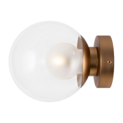 20cm glass and gold metal globe wall light Basic form - Maytoni