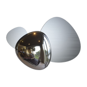 Wall light in matte nickel stainless steel and brillant 26. 9x36. 3cm Jack stone - Maytoni