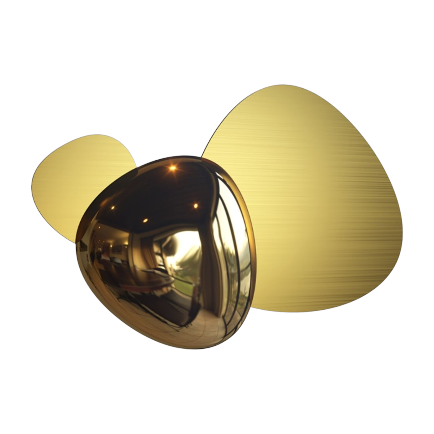 Aplique de pared en acero inoxidable dorado mate y brillant 26. 9x36. 3cm Jack stone - Maytoni