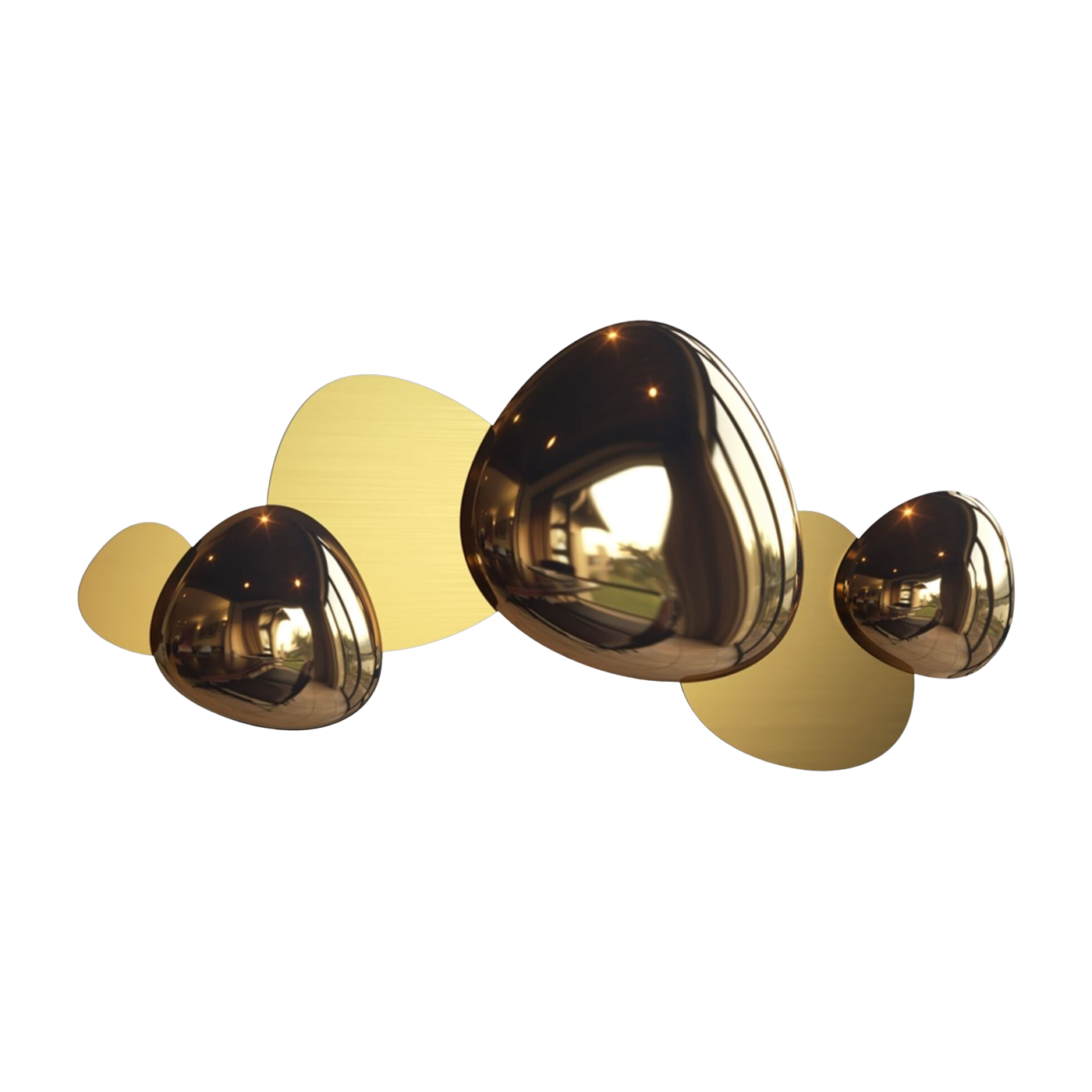 Aplique de pared en acero inoxidable dorado mate y brillant 37. 1x79cm Jack stone - Maytoni