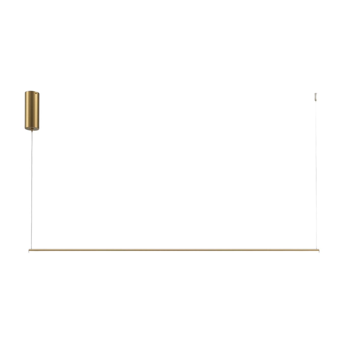 Halo 120cm colgante horizontal de aluminio dorado - Maytoni