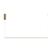 Halo 120cm colgante horizontal de aluminio dorado - Maytoni