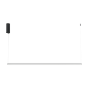 Colgante horizontal de aluminio negro 120cm Halo - Maytoni
