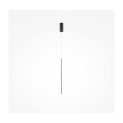 Halo 17cm colgante vertical de aluminio negro - Maytoni
