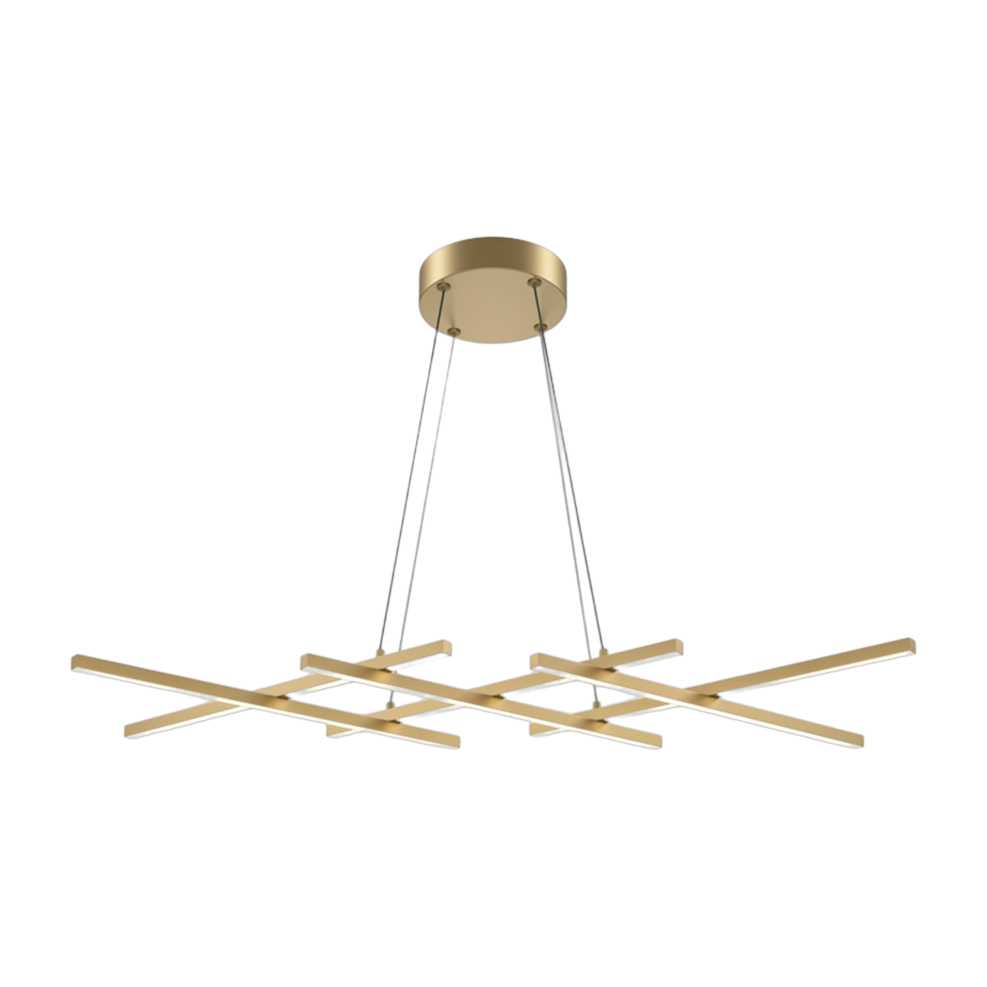 Halo colgante de aluminio dorado cadriage 30x103. 5cm - Maytoni