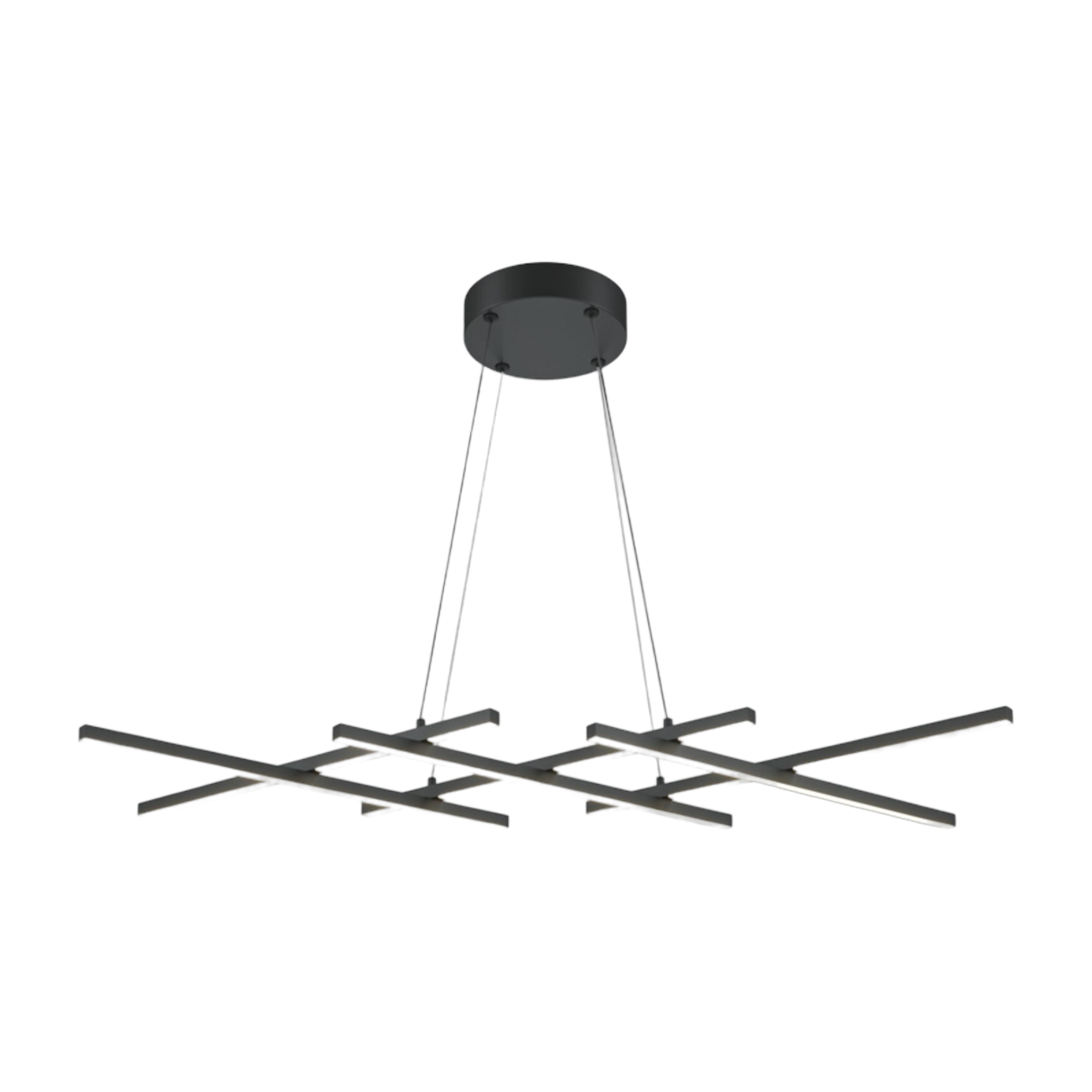 Colgante de aluminio negro 30x103, 5cm Halo - Maytoni