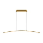 Suspension horizontale en aluminium doré 98cm Light Reflection - Maytoni