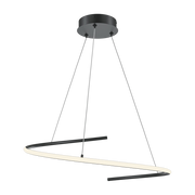 Black aluminium hanger 60cm Curve - Maytoni